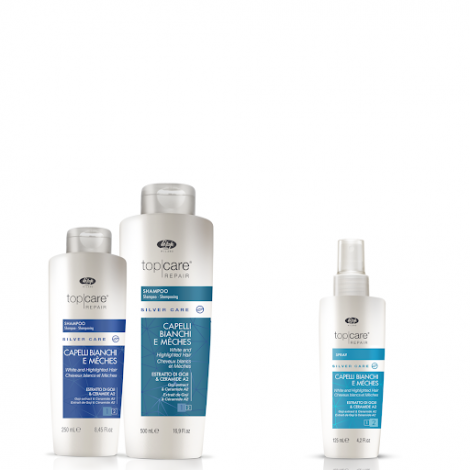 Lisap Top Care Repair Silver Care Spray Спрей без отмиване за бели и изсветлени коси 125ml